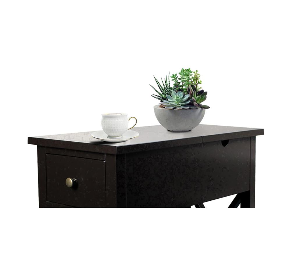 Amazon.com: ChooChoo End Table, Flip Top Narrow End Table with